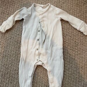 GAP White Ribbed Kids Footie